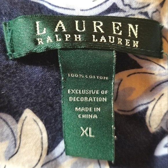 Lauren Ralph Lauren Pajama Top 100% cotton - Picture 3 of 3